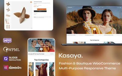 Kasaya- Moda y boutique WooCommerce Tema receptivo multipropósito