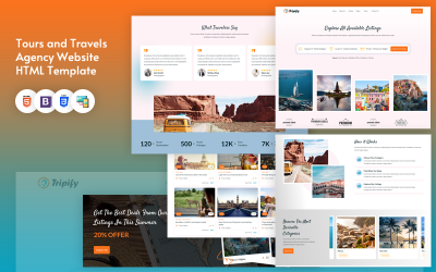 旅游和旅行社网站 HTML 模板