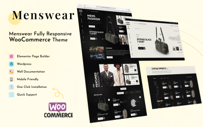 Moda masculina - Tema WooCommerce Wordpress multiuso