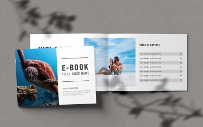Шаблон электронной книги о пейзажных путешествиях