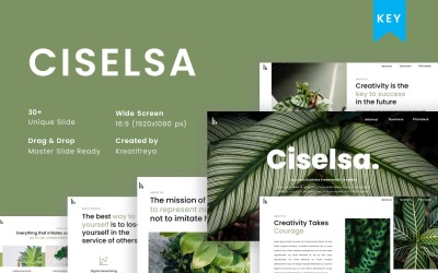 Ciselsa – Keynote üzleti prezentációs sablon