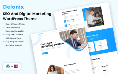 Delonix - Thème WordPress pour le référencement et le marketing numérique