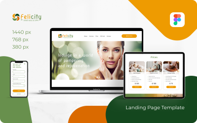 Felicity – Wellness- und SPA-Landingpage-UI-Vorlage