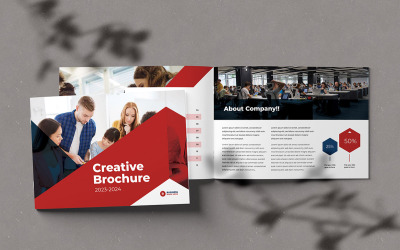 Landschap creatieve brochure sjabloon