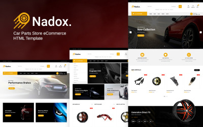 Nadax - Modelo HTML de comércio eletrônico de loja de peças de carro