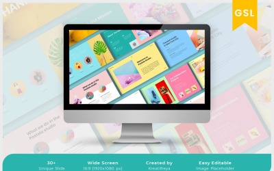 Pastela - Moderne creatieve minimale Googleslide