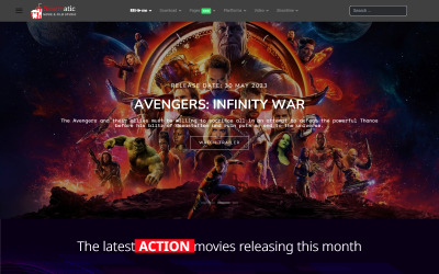 Plantilla Joomla4 de Sinematic Film and Movie Studio