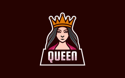 Queen E-Sport e logotipo esportivo