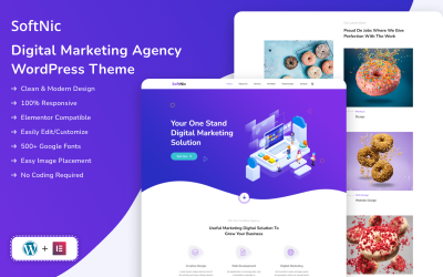 Téma WordPress Softnic - Digitální marketingová agentura
