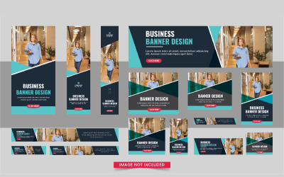 Business Web banner Bundle or Social Media Post Banner Template