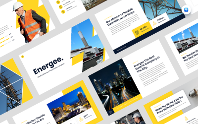 Energee – Keynote-Vorlage für Elektrodienstleistungen