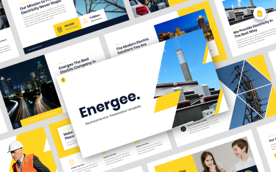 Energee - Modelo de slides do Google para serviços elétricos