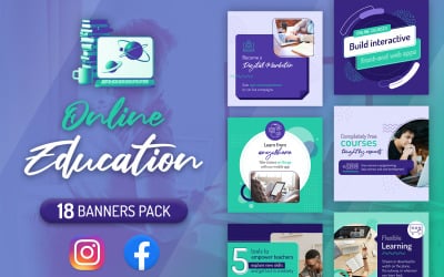 Instagram Afişleri - Çevrimiçi Öğrenme