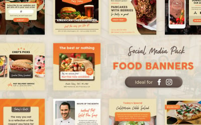 Instagram bannery - jídlo a restaurace