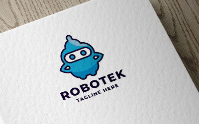 Modèle de logo Robotek Pro