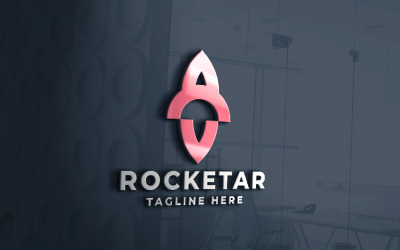 Шаблон логотипу Rocketar Pro