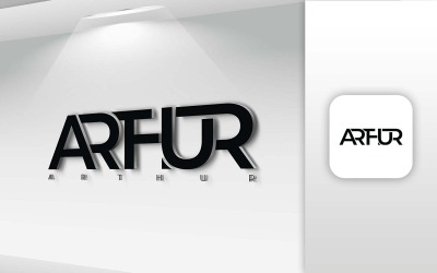 ARTHUR Namensbuchstaben-Logo-Design – Markenidentität