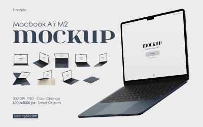 Conjunto de modelos do Macbook Air M2