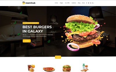 Dreamhub - 快餐店 HTML5 模板