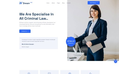 DreamHub - Law Consulting HTML5-mall
