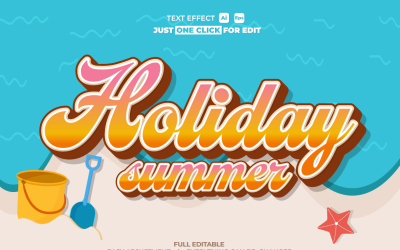 Summer Event Vector Text Effect Editable Vol 12