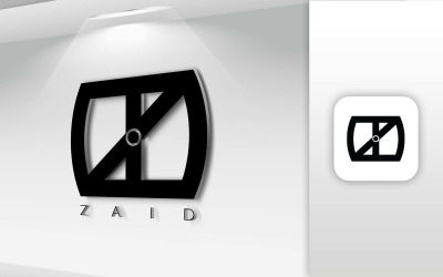 新 Zaid 名称字母标志设计-品牌标识