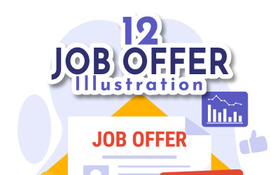 12 Affärsman jobberbjudande Illustration