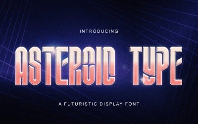 ASTEROID TYPE - Futuristiskt teckensnitt