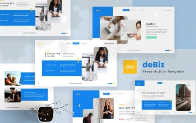 deBiz - Modèle de diapositives Google d&amp;#39;entreprise