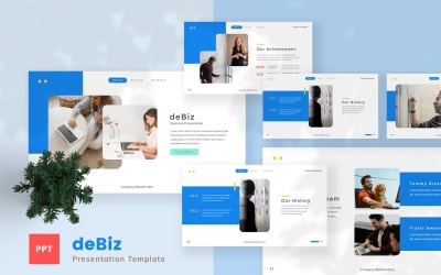 deBiz — Шаблон Powerpoint для бизнеса