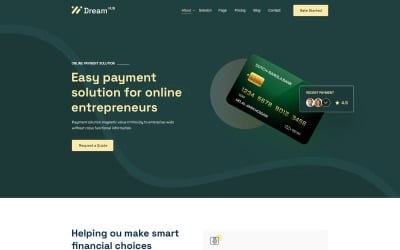 Dreamhub - Modèle HTML5 d&amp;#39;entreprise de solutions de paiement