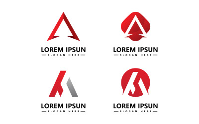 Eine Vektorvorlage für Buchstaben-Logo-Symbole v4