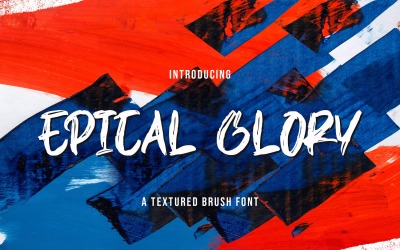 EPICAL GLORY - Police de pinceau texturée