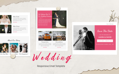 Esküvő – Többcélú reszponzív e-mail sablon