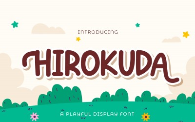 HIROKUDA - fonte de exibição divertida