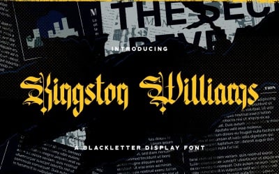 Kingston Williams — czcionka Blackletter