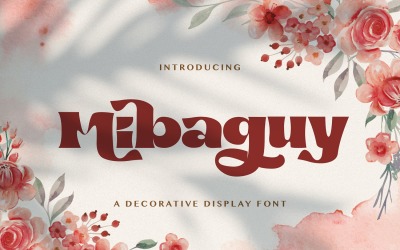 Mibaguy - Decoratief displaylettertype