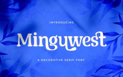 Minguest - Police Serif décorative