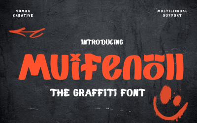 Muifenoll - Graffiti teckensnitt