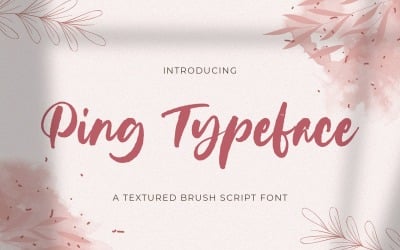 Ping Typsnitt - Handbrush Font