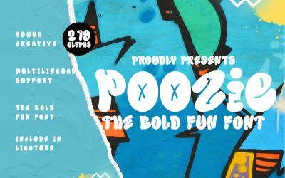Poozie - 大胆而有趣的字体