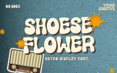 Shoese Flower — czcionka retro z lat 90