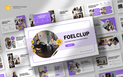 Foelclup – Google Slides-Vorlage für Social-Media-Strategie