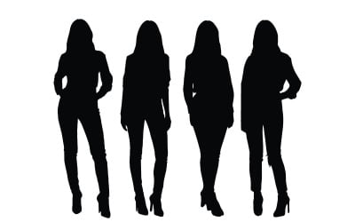 Girl model wearing fashion cloths vector