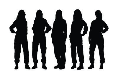 Meccanici che indossano una silhouette uniforme