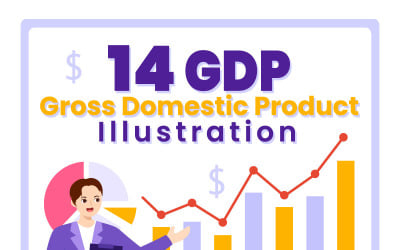14 Illustration av BNP eller bruttonationalprodukt