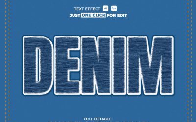 Yarn Style Vector Text Effect Editable Vol 1