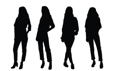 Girl model with anonymous face vector