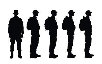 Mužská pěchota s anonymními tvářemi