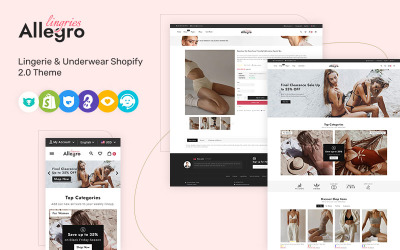 Allegro - Tema Shopify 2.0 de lencería y ropa interior